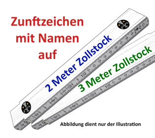 Zunft-Zollstock Schornsteinfeger